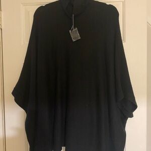 Simply Vera Vera Wang Black Women's Poncho